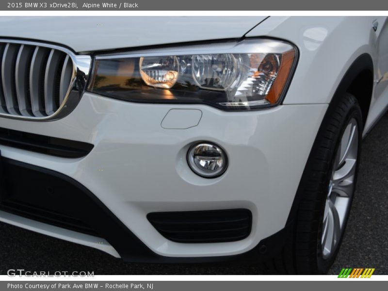 Alpine White / Black 2015 BMW X3 xDrive28i