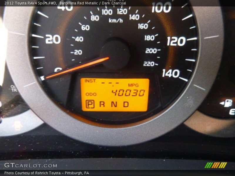 Barcelona Red Metallic / Dark Charcoal 2012 Toyota RAV4 Sport 4WD