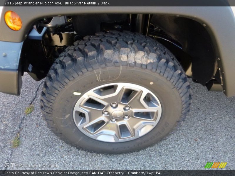 Billet Silver Metallic / Black 2016 Jeep Wrangler Rubicon 4x4