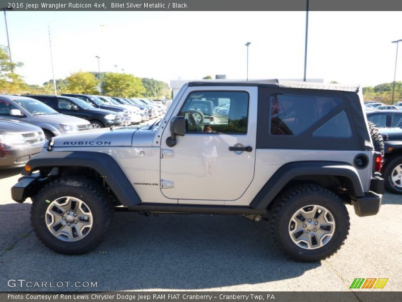 Billet Silver Metallic / Black 2016 Jeep Wrangler Rubicon 4x4
