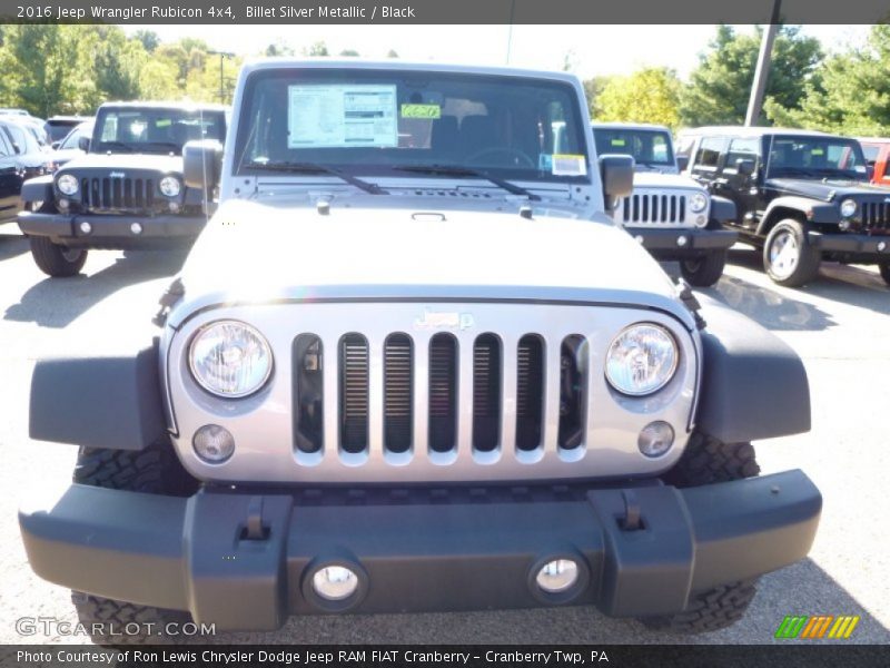 Billet Silver Metallic / Black 2016 Jeep Wrangler Rubicon 4x4
