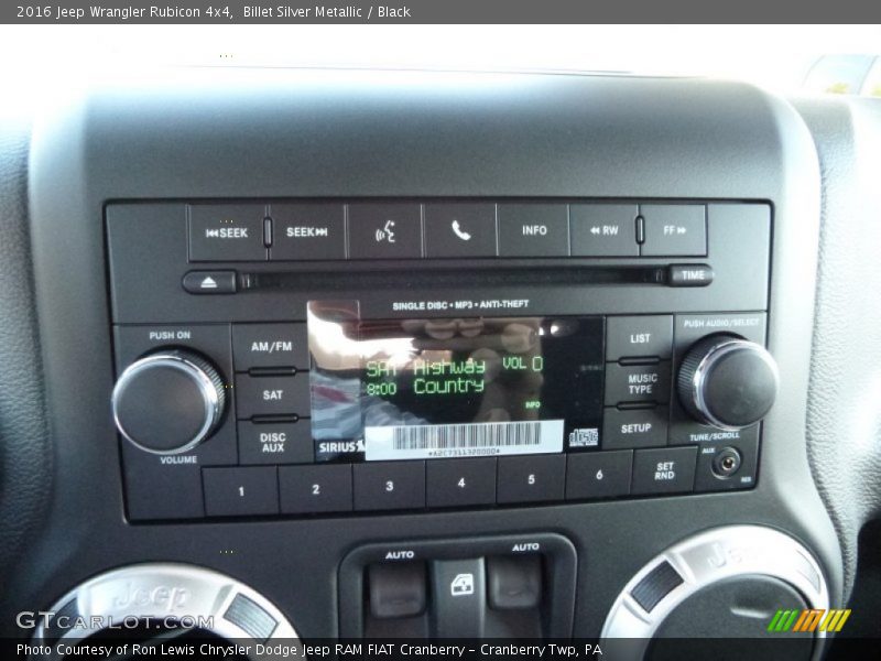 Controls of 2016 Wrangler Rubicon 4x4