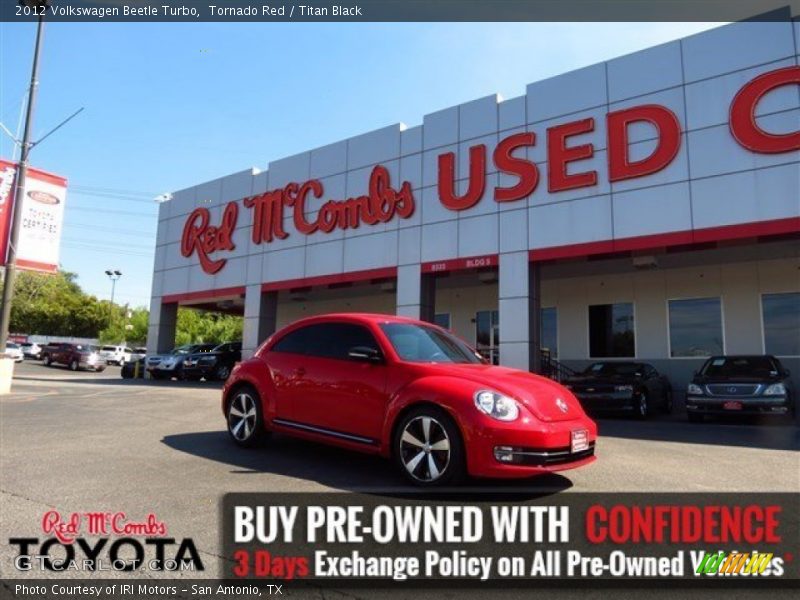 Tornado Red / Titan Black 2012 Volkswagen Beetle Turbo