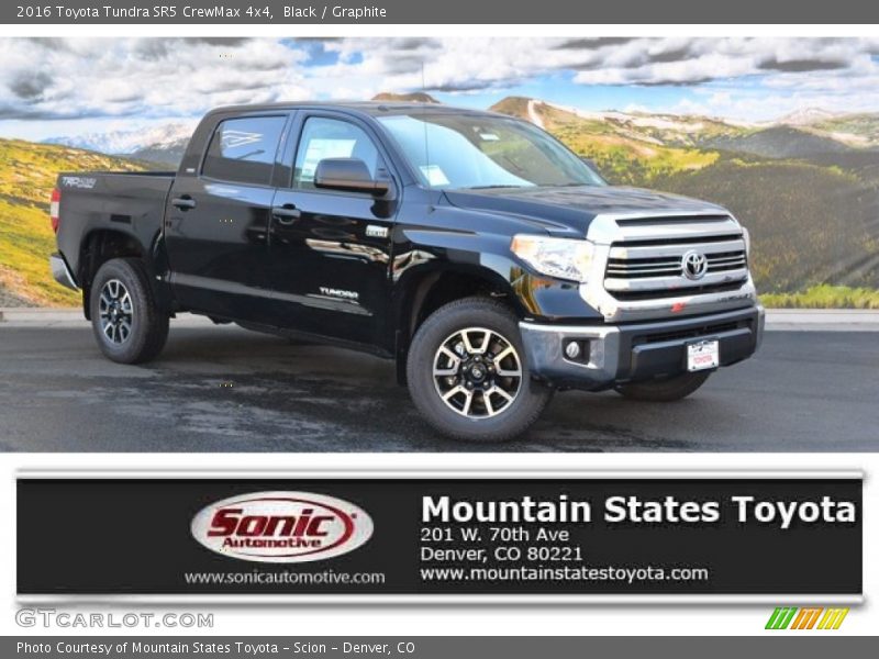 Black / Graphite 2016 Toyota Tundra SR5 CrewMax 4x4