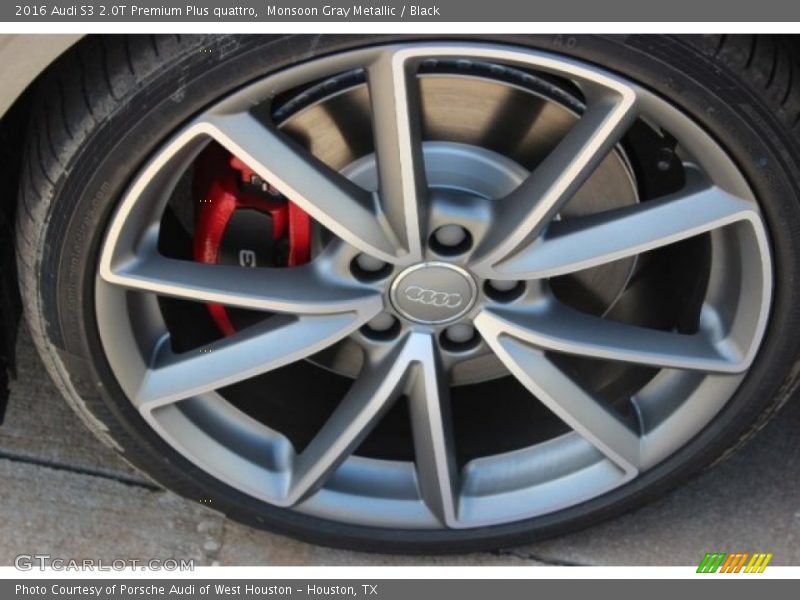 Monsoon Gray Metallic / Black 2016 Audi S3 2.0T Premium Plus quattro