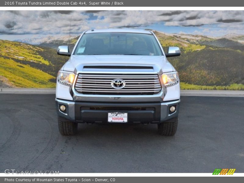 Super White / Black 2016 Toyota Tundra Limited Double Cab 4x4