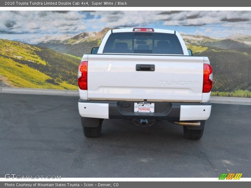 Super White / Black 2016 Toyota Tundra Limited Double Cab 4x4
