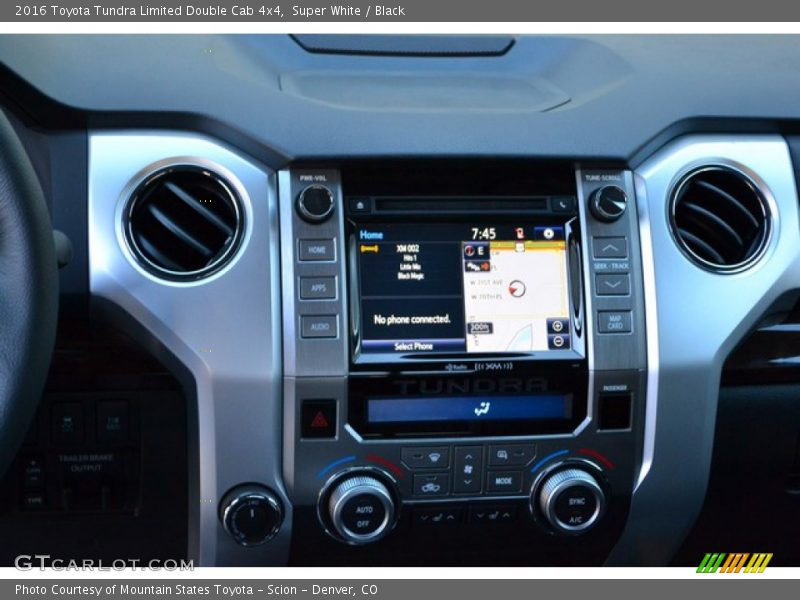 Super White / Black 2016 Toyota Tundra Limited Double Cab 4x4