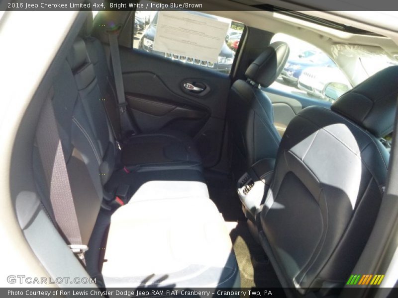 Bright White / Indigo Blue/Brown 2016 Jeep Cherokee Limited 4x4
