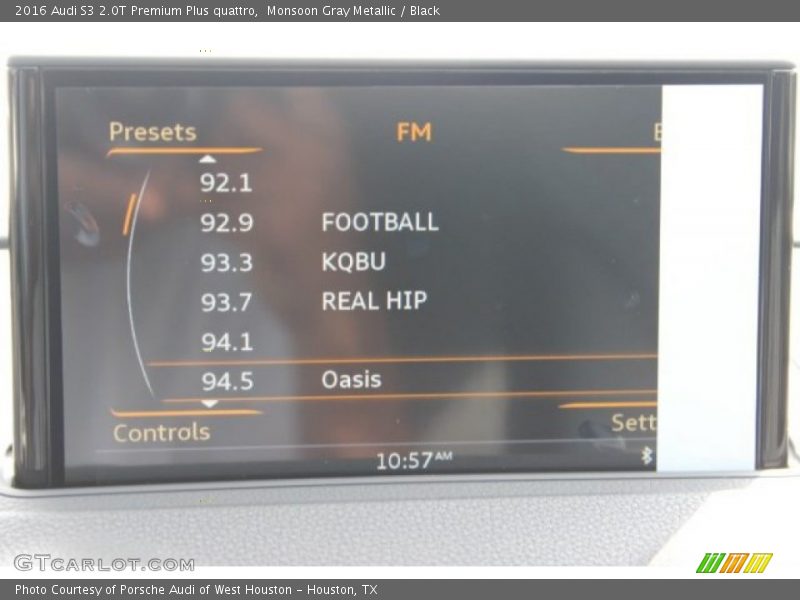 Monsoon Gray Metallic / Black 2016 Audi S3 2.0T Premium Plus quattro