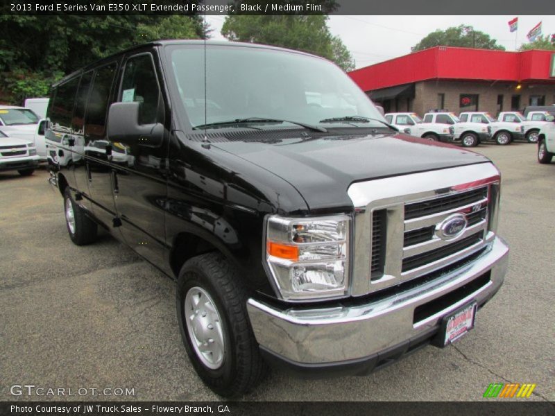 Black / Medium Flint 2013 Ford E Series Van E350 XLT Extended Passenger