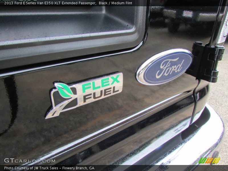Black / Medium Flint 2013 Ford E Series Van E350 XLT Extended Passenger