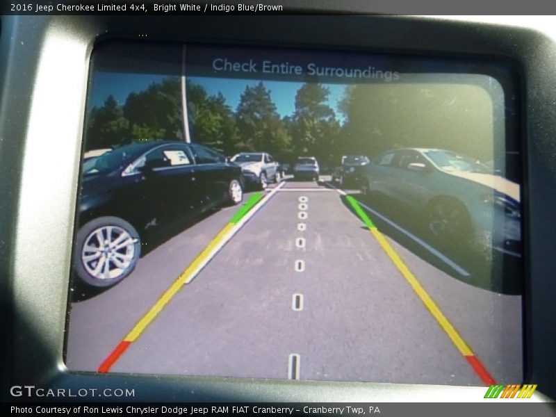 Bright White / Indigo Blue/Brown 2016 Jeep Cherokee Limited 4x4