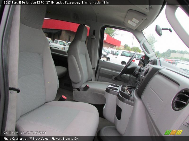 Black / Medium Flint 2013 Ford E Series Van E350 XLT Extended Passenger