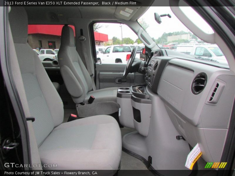 Black / Medium Flint 2013 Ford E Series Van E350 XLT Extended Passenger