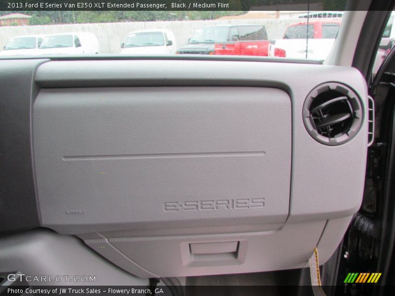 Black / Medium Flint 2013 Ford E Series Van E350 XLT Extended Passenger