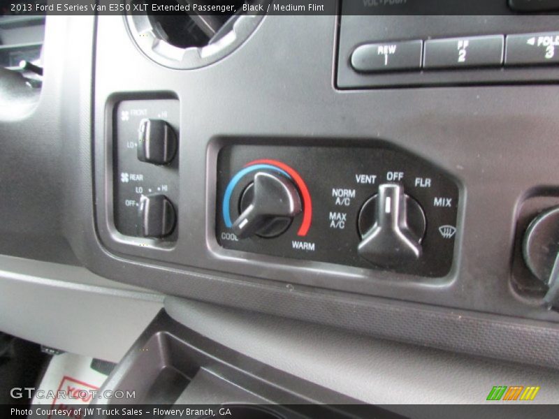 Black / Medium Flint 2013 Ford E Series Van E350 XLT Extended Passenger