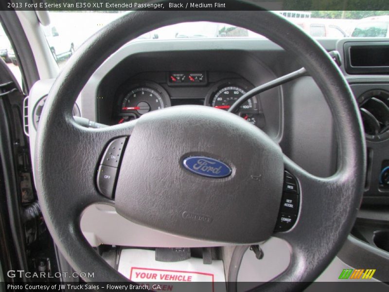 Black / Medium Flint 2013 Ford E Series Van E350 XLT Extended Passenger