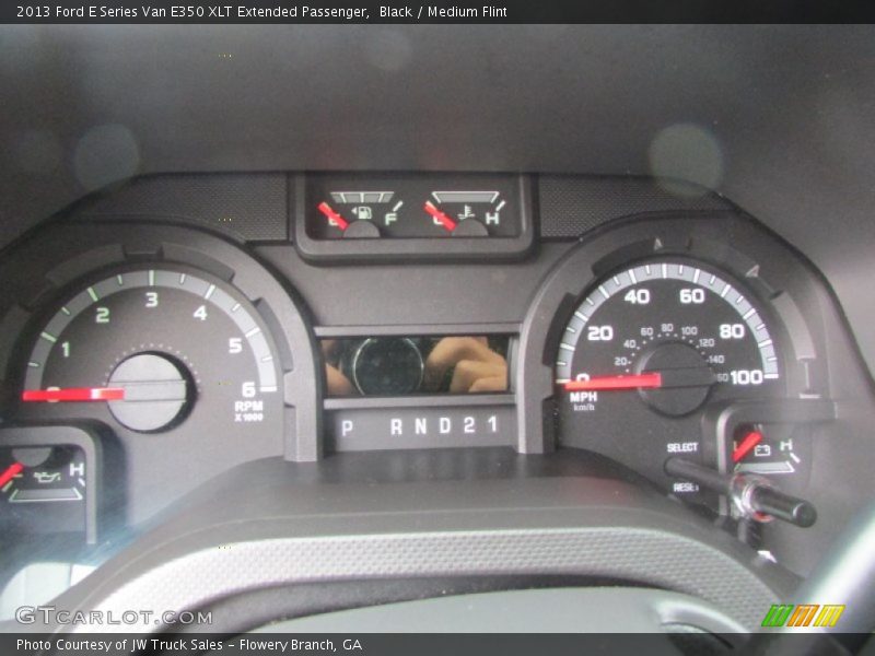 Black / Medium Flint 2013 Ford E Series Van E350 XLT Extended Passenger