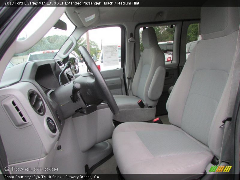 Black / Medium Flint 2013 Ford E Series Van E350 XLT Extended Passenger