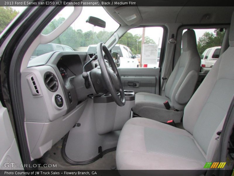 Black / Medium Flint 2013 Ford E Series Van E350 XLT Extended Passenger
