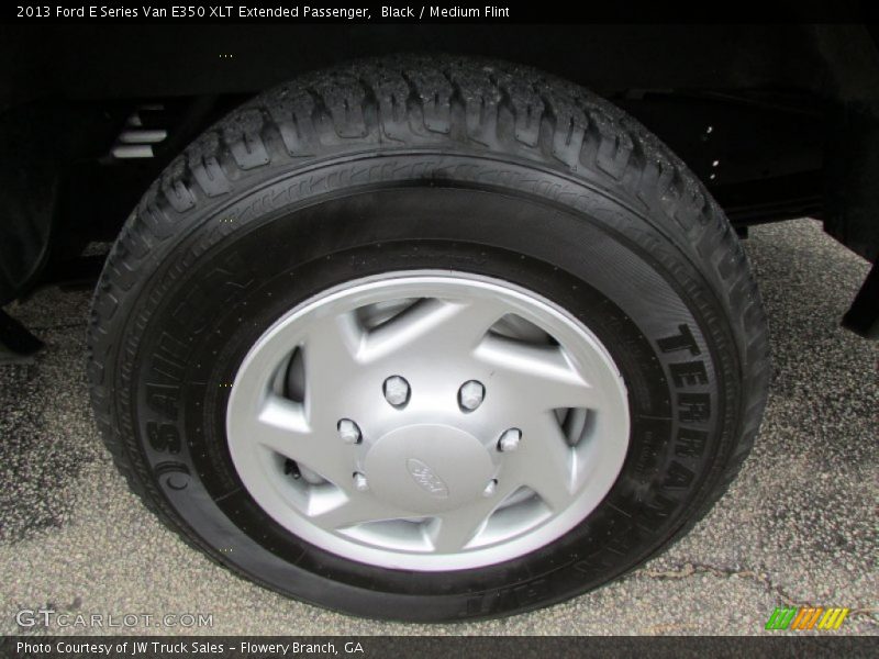 Black / Medium Flint 2013 Ford E Series Van E350 XLT Extended Passenger