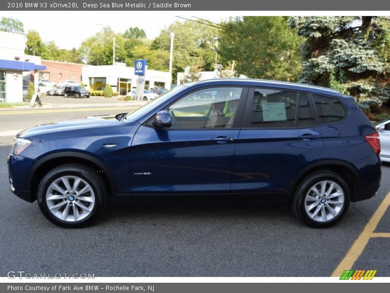  2016 X3 xDrive28i Deep Sea Blue Metallic