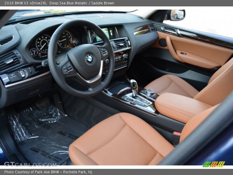  2016 X3 xDrive28i Saddle Brown Interior