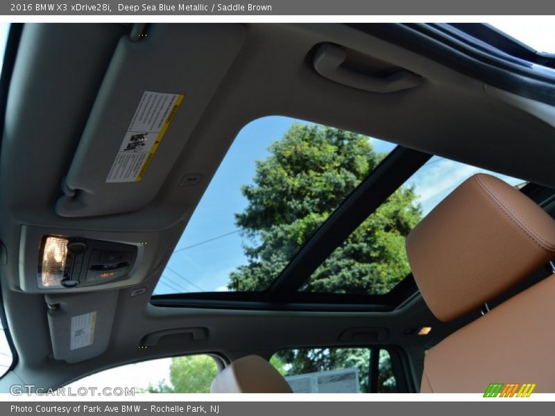 Sunroof of 2016 X3 xDrive28i