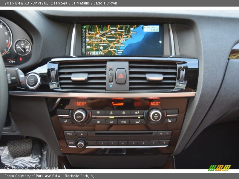 Controls of 2016 X3 xDrive28i