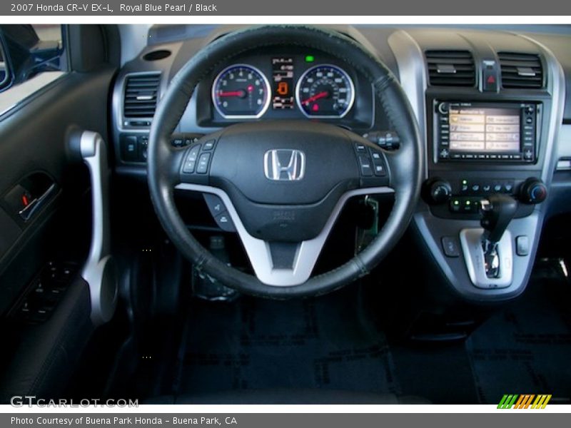 Royal Blue Pearl / Black 2007 Honda CR-V EX-L