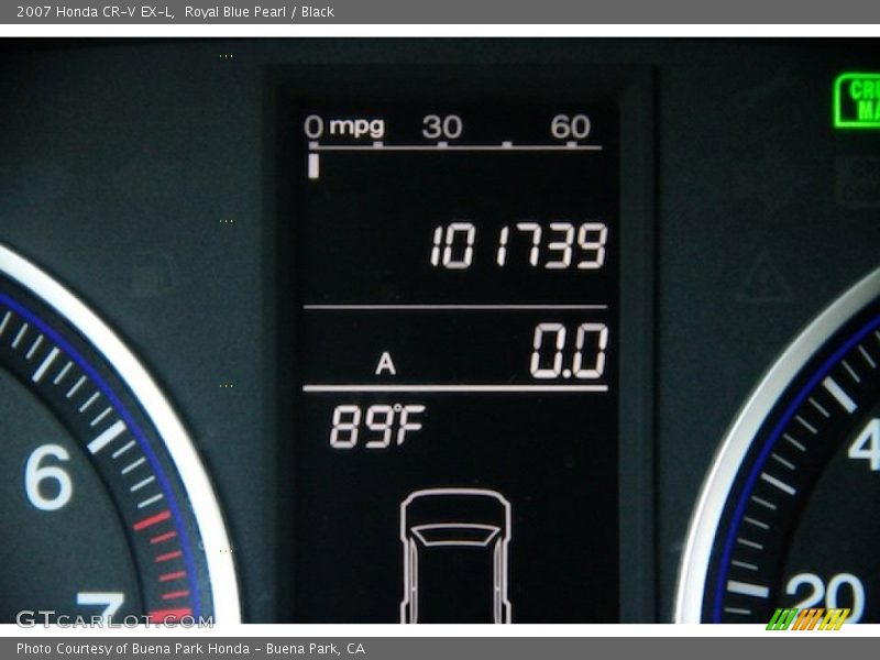 Royal Blue Pearl / Black 2007 Honda CR-V EX-L