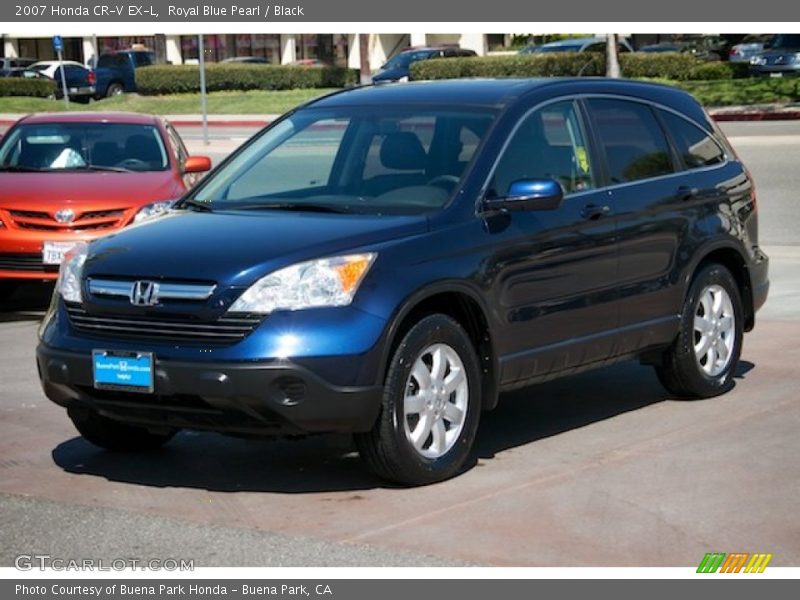 Royal Blue Pearl / Black 2007 Honda CR-V EX-L