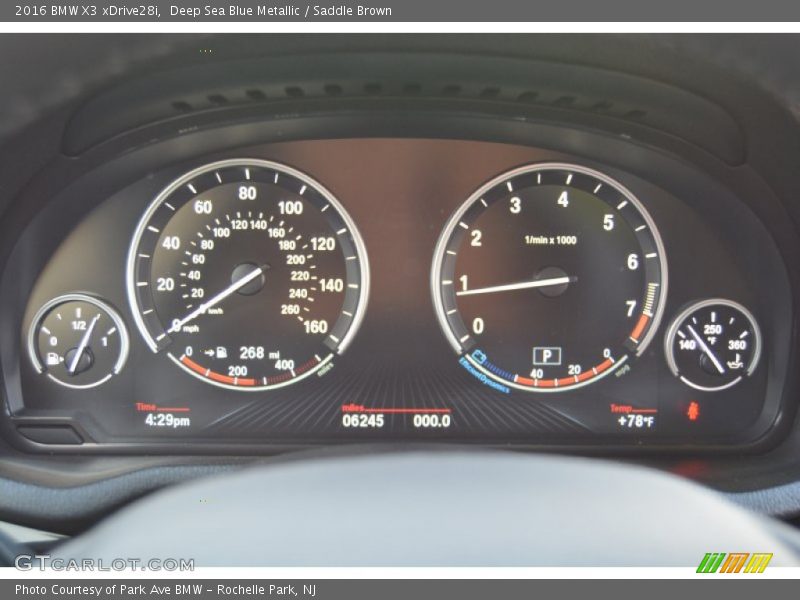  2016 X3 xDrive28i xDrive28i Gauges