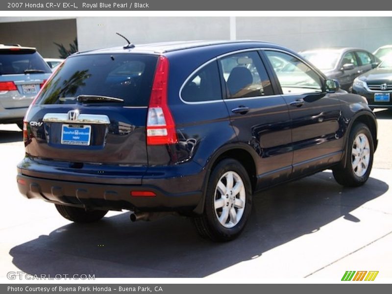 Royal Blue Pearl / Black 2007 Honda CR-V EX-L