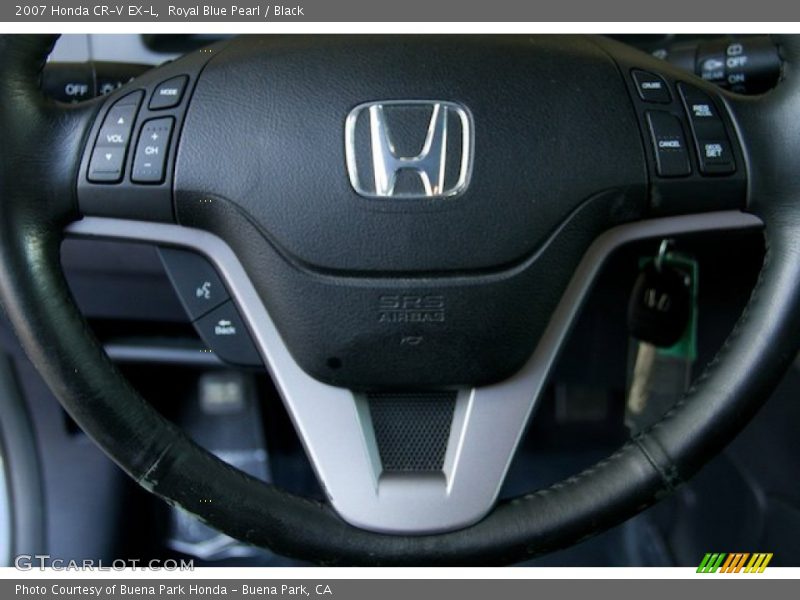 Royal Blue Pearl / Black 2007 Honda CR-V EX-L