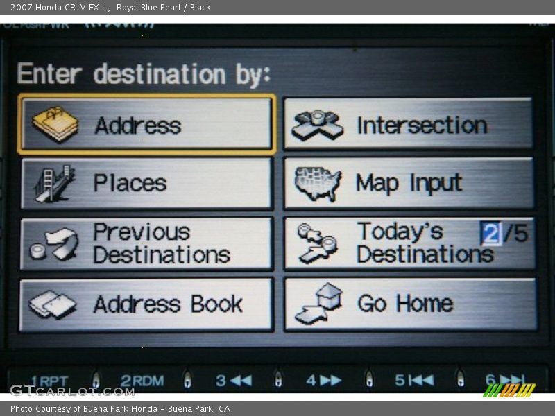 Royal Blue Pearl / Black 2007 Honda CR-V EX-L