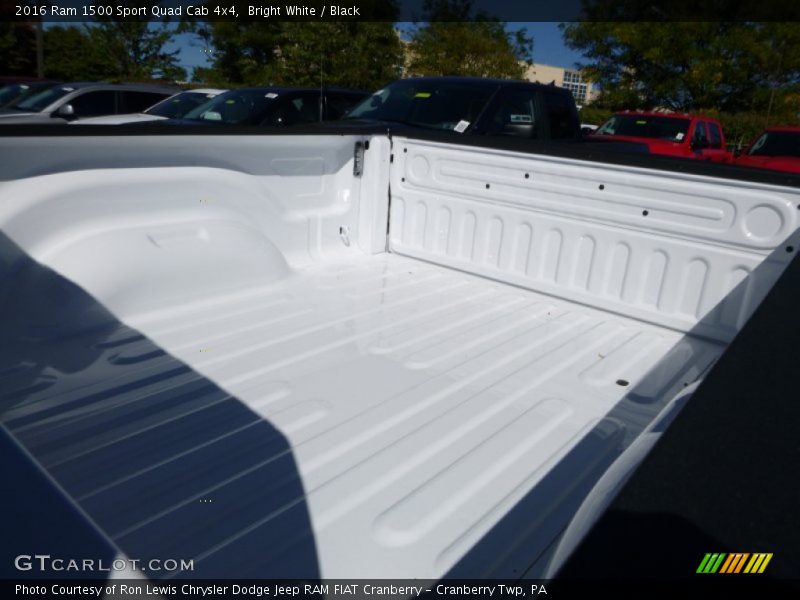 Bright White / Black 2016 Ram 1500 Sport Quad Cab 4x4