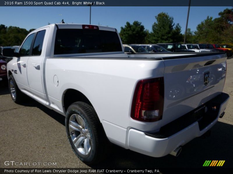 Bright White / Black 2016 Ram 1500 Sport Quad Cab 4x4