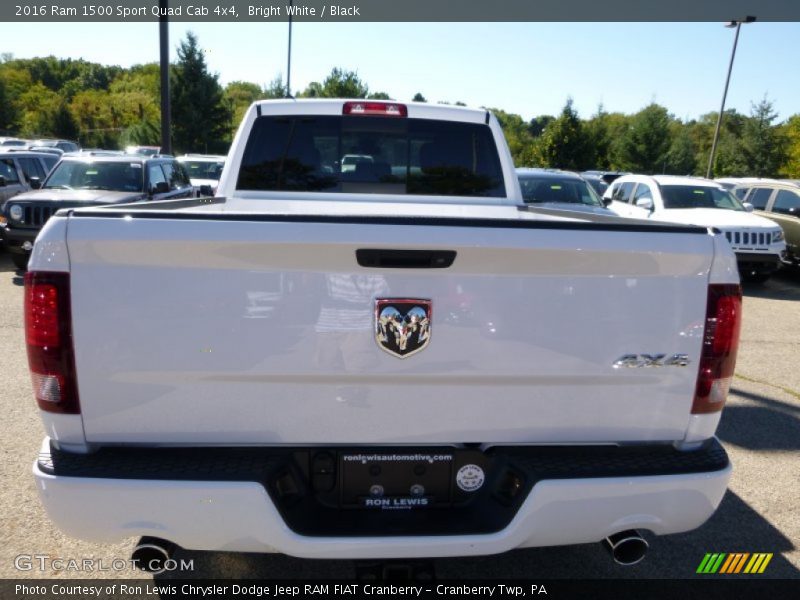 Bright White / Black 2016 Ram 1500 Sport Quad Cab 4x4