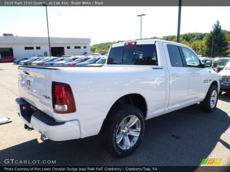 Bright White / Black 2016 Ram 1500 Sport Quad Cab 4x4