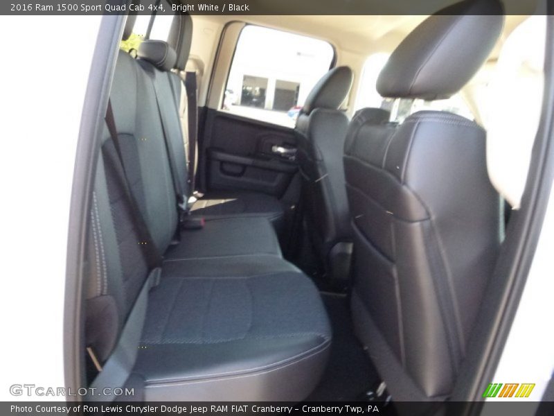 Bright White / Black 2016 Ram 1500 Sport Quad Cab 4x4