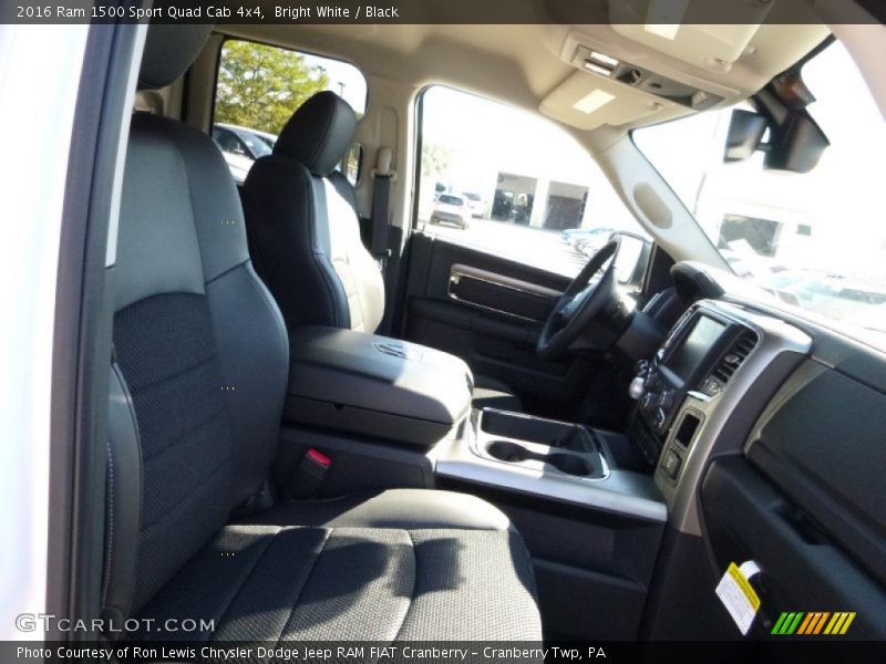 Bright White / Black 2016 Ram 1500 Sport Quad Cab 4x4