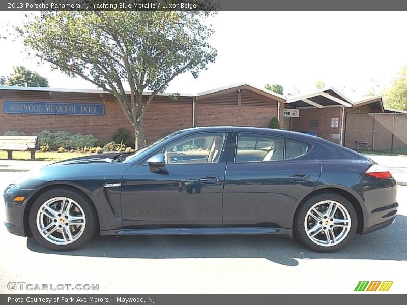 Yachting Blue Metallic / Luxor Beige 2013 Porsche Panamera 4