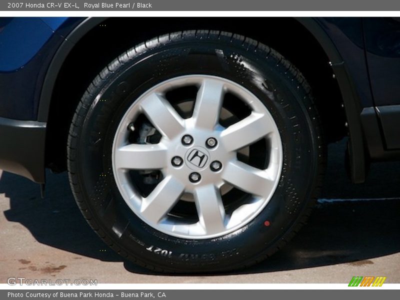 Royal Blue Pearl / Black 2007 Honda CR-V EX-L