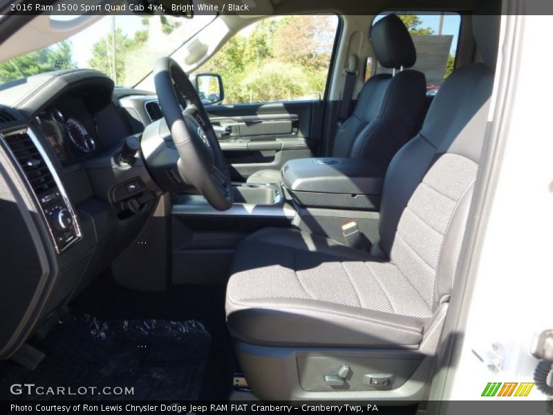 Bright White / Black 2016 Ram 1500 Sport Quad Cab 4x4