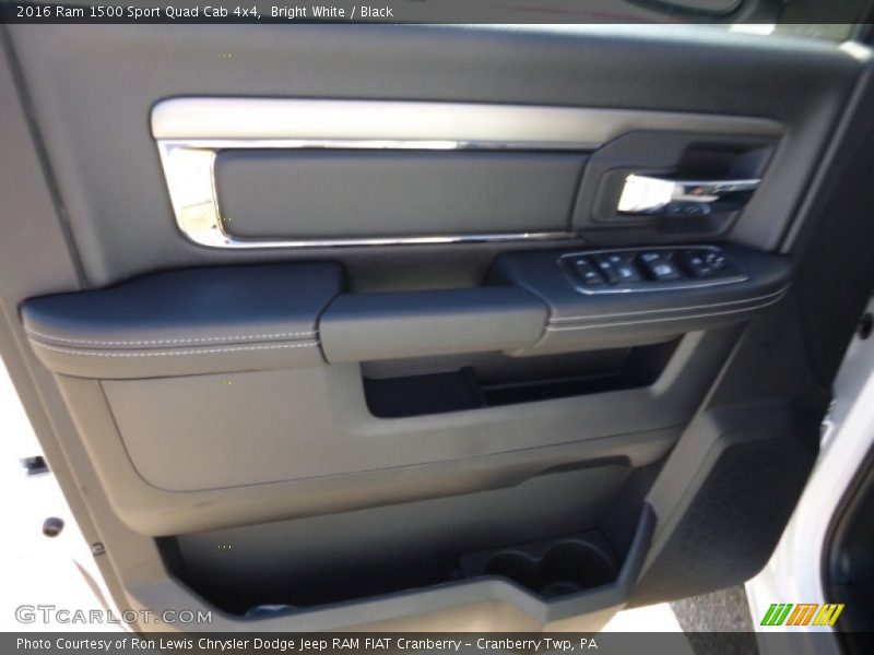 Bright White / Black 2016 Ram 1500 Sport Quad Cab 4x4