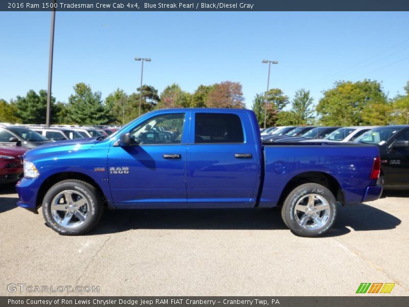  2016 1500 Tradesman Crew Cab 4x4 Blue Streak Pearl
