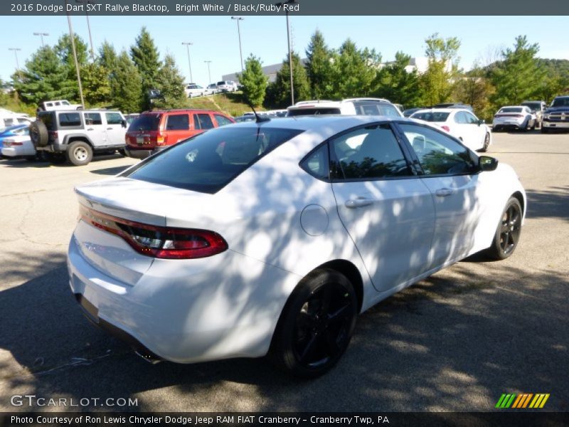 Bright White / Black/Ruby Red 2016 Dodge Dart SXT Rallye Blacktop