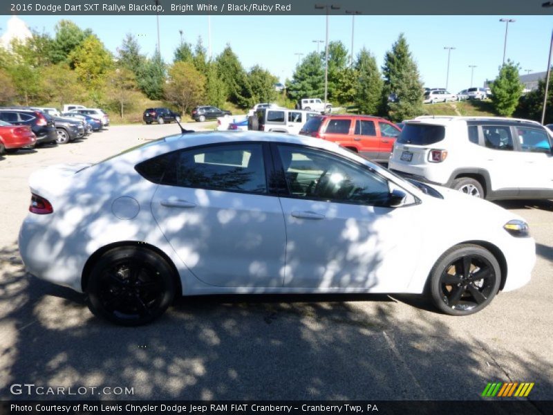 Bright White / Black/Ruby Red 2016 Dodge Dart SXT Rallye Blacktop